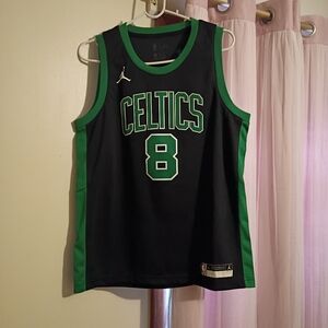 Celtics Walker Basketball Jersey with Green Trim